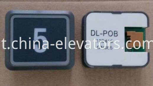 Black Ultrathin Push Button for Hitachi Elevators DL-POB